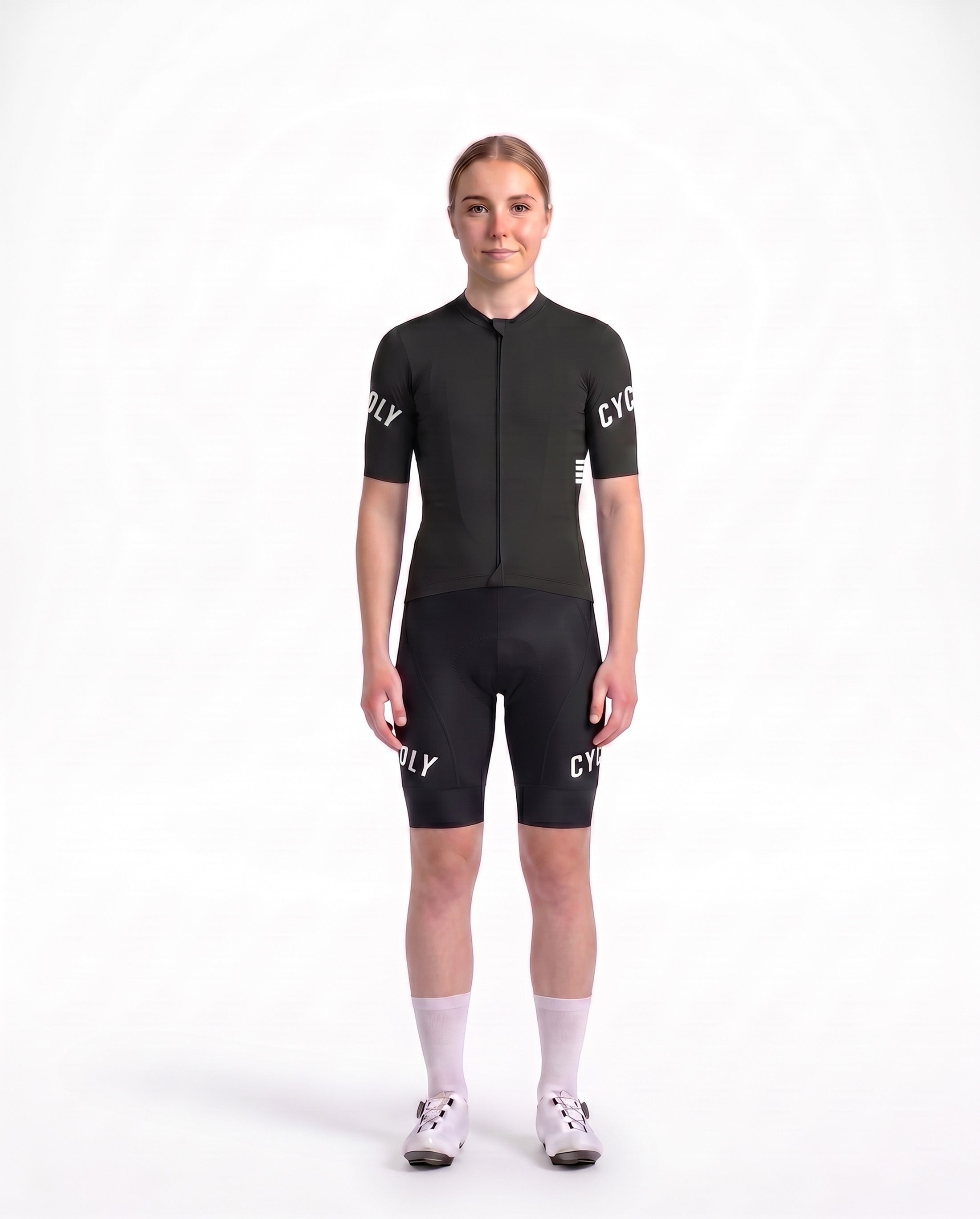 Heritage Pro Women's Short Sleeve Cycling Jersey - Black