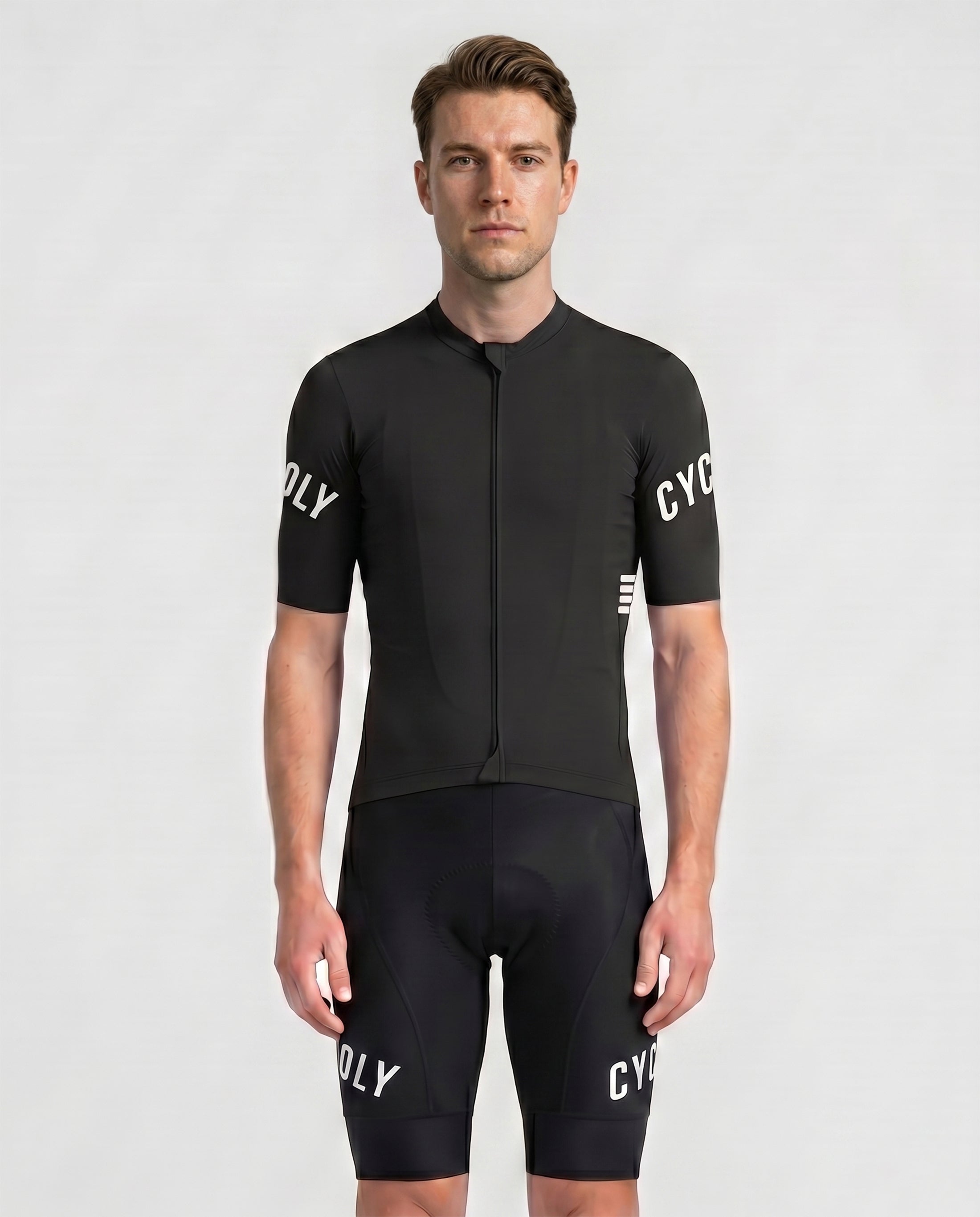 Heritage Pro Men's Short Sleeve Cycling Jersey - Black