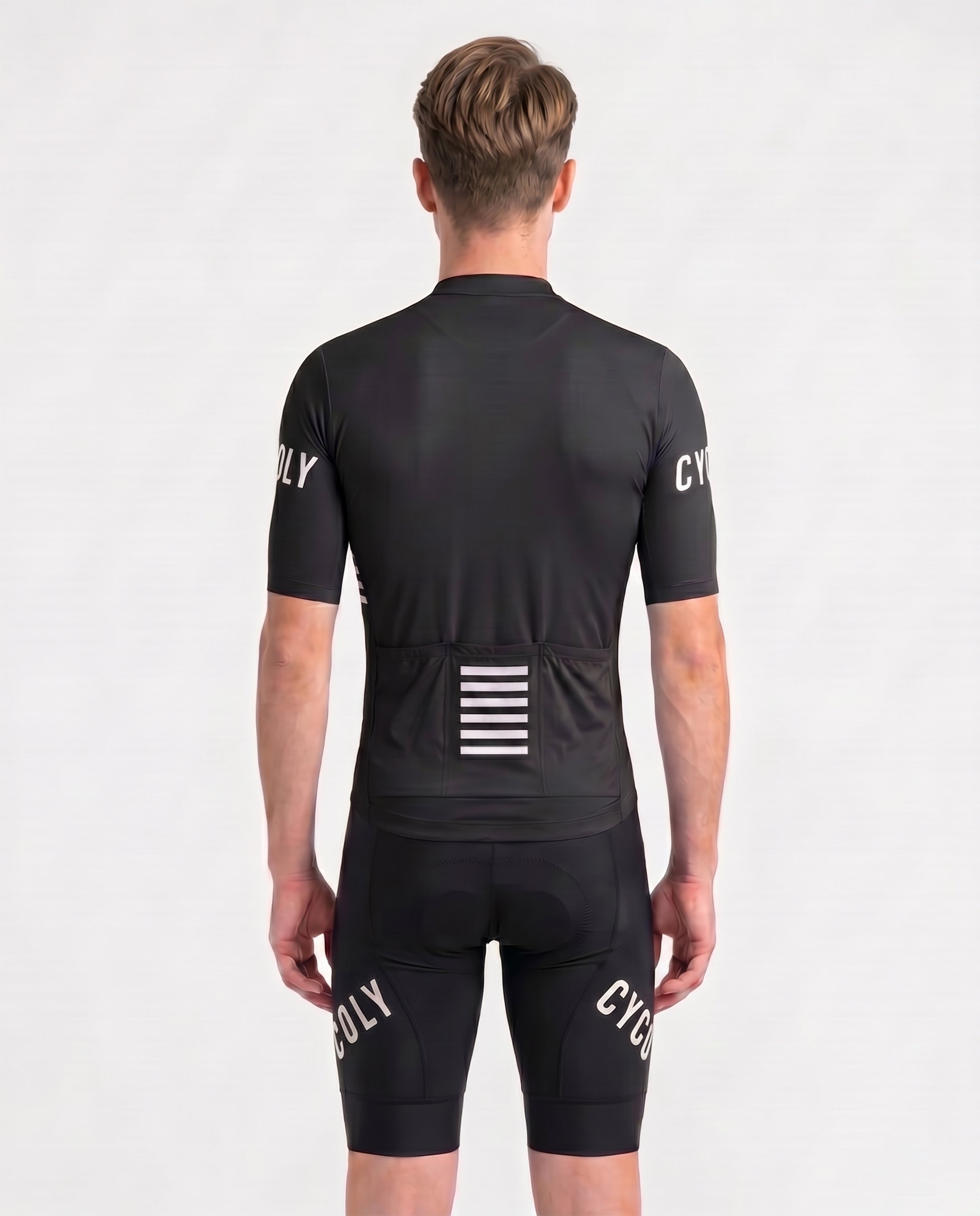 Heritage Pro Men's Short Sleeve Cycling Jersey - Black