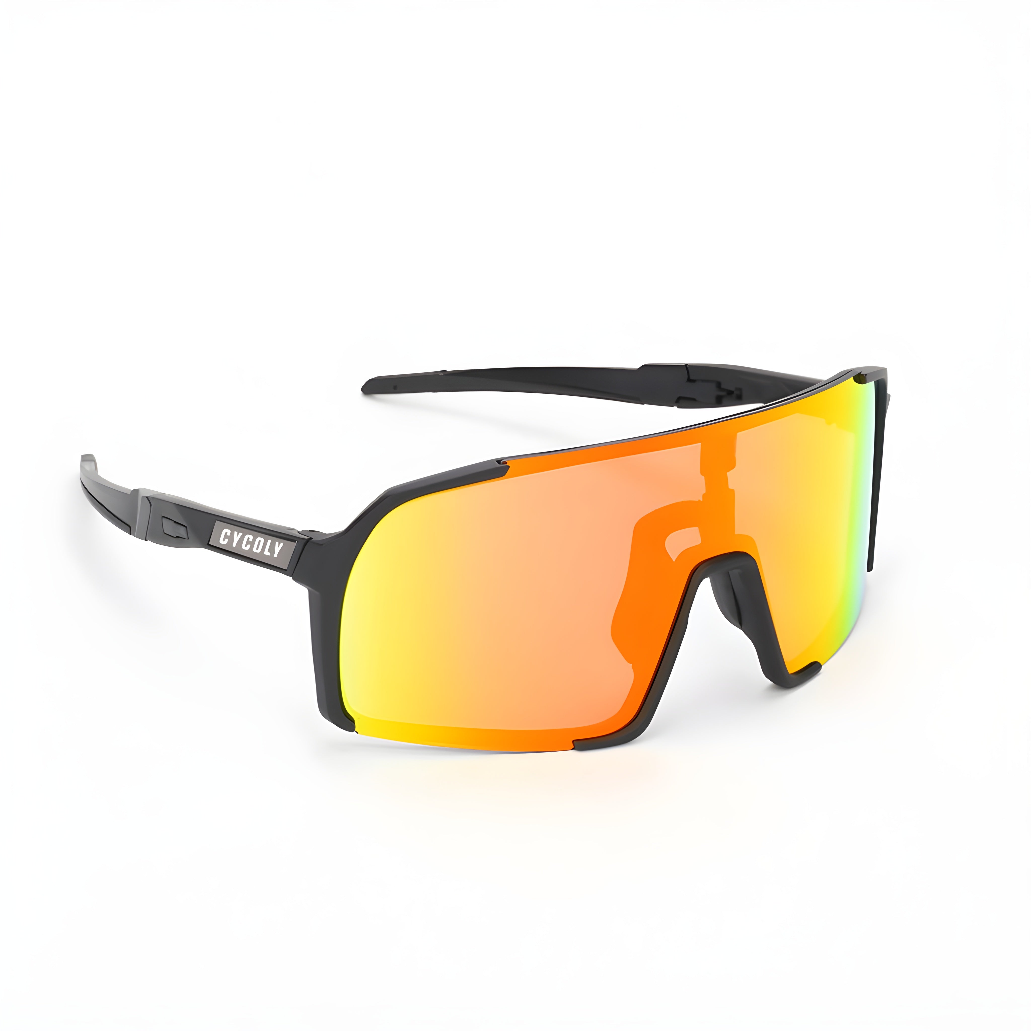 CYCOLY Orange Mirror Cycling Sunglasses | UV400 Polarized Sports Glasses