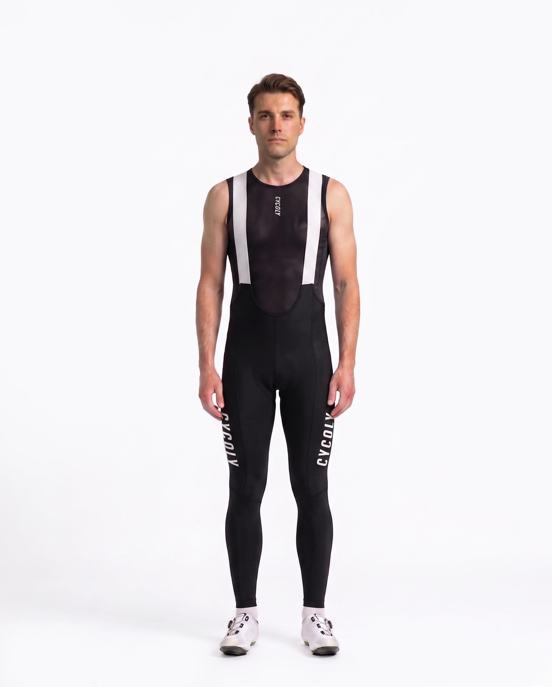 CYCOLY Men's Pro Team Lightweight Tights – Black & White