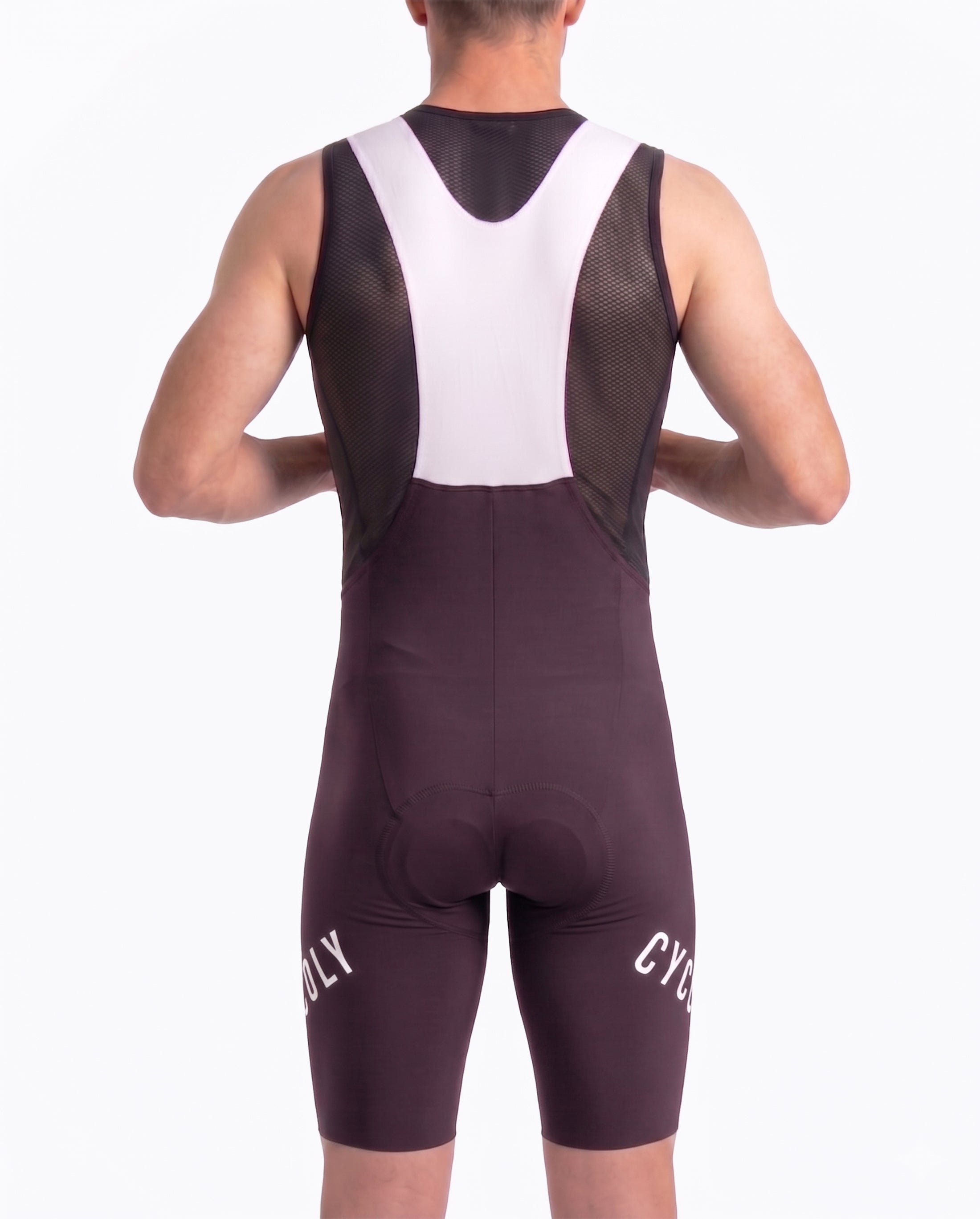 CYCOLY Men's Bib Shorts – Wine plum