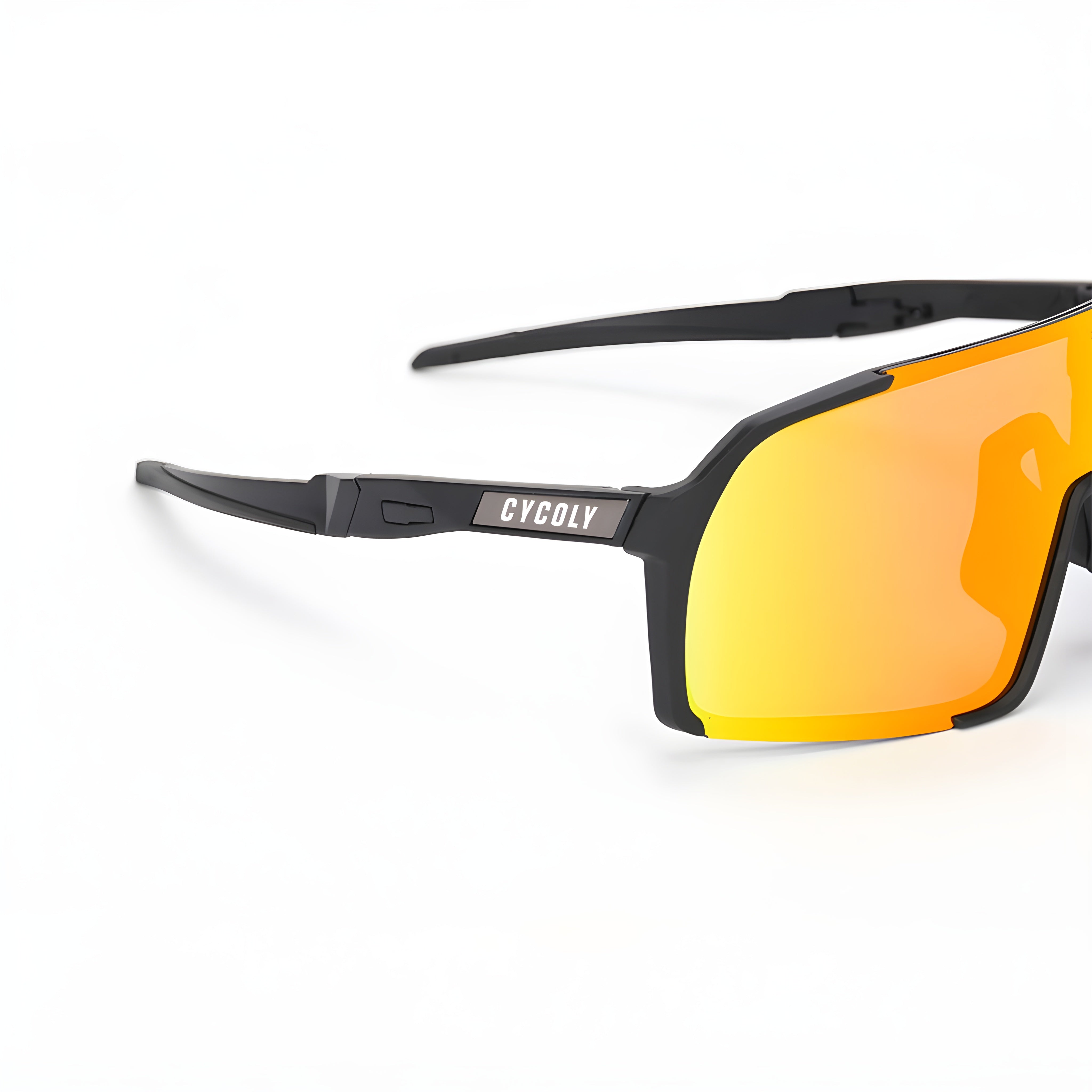 CYCOLY Orange Mirror Cycling Sunglasses | UV400 Polarized Sports Glasses