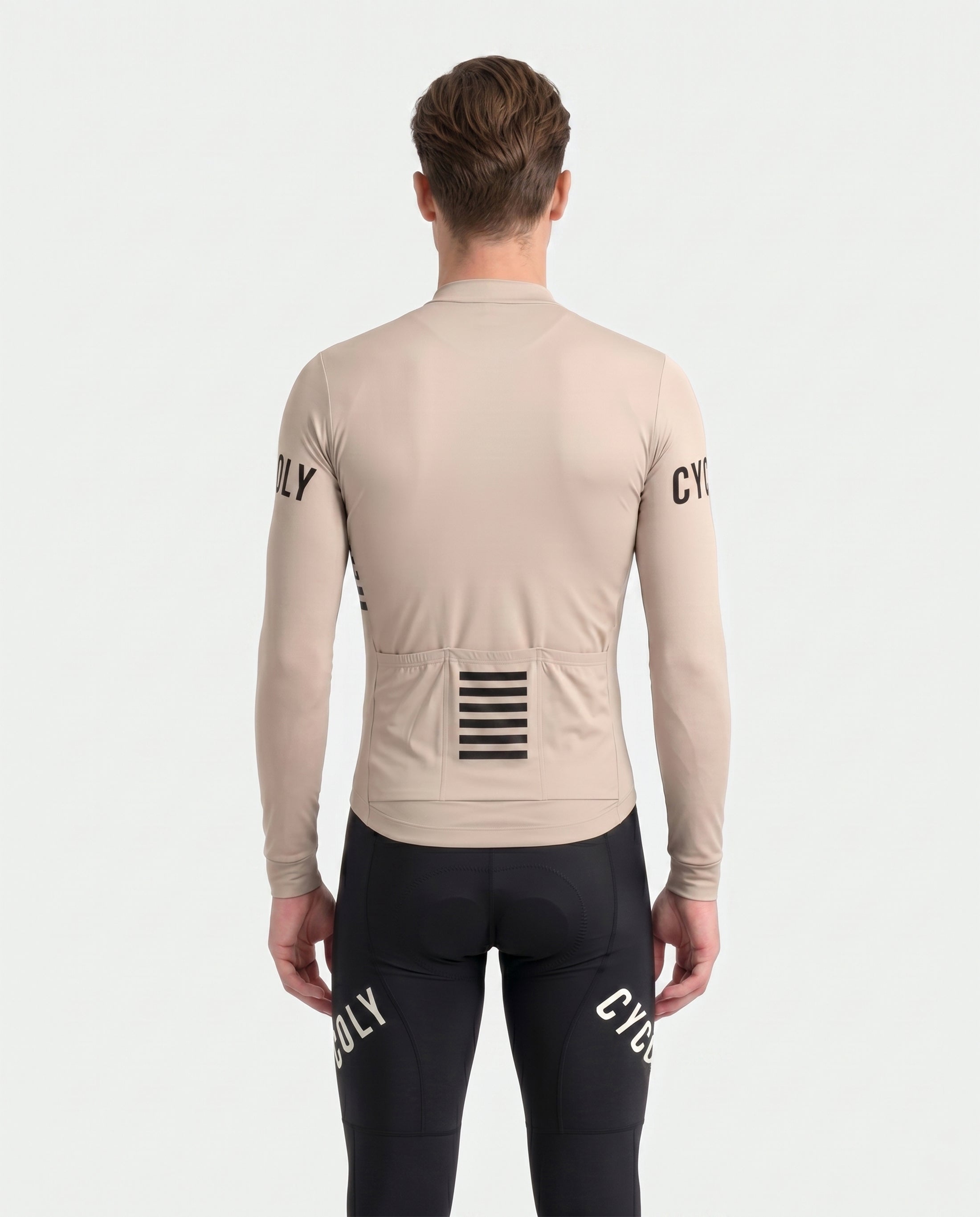 Heritage Pro Men's Long Sleeve Cycling Jersey - Ivory