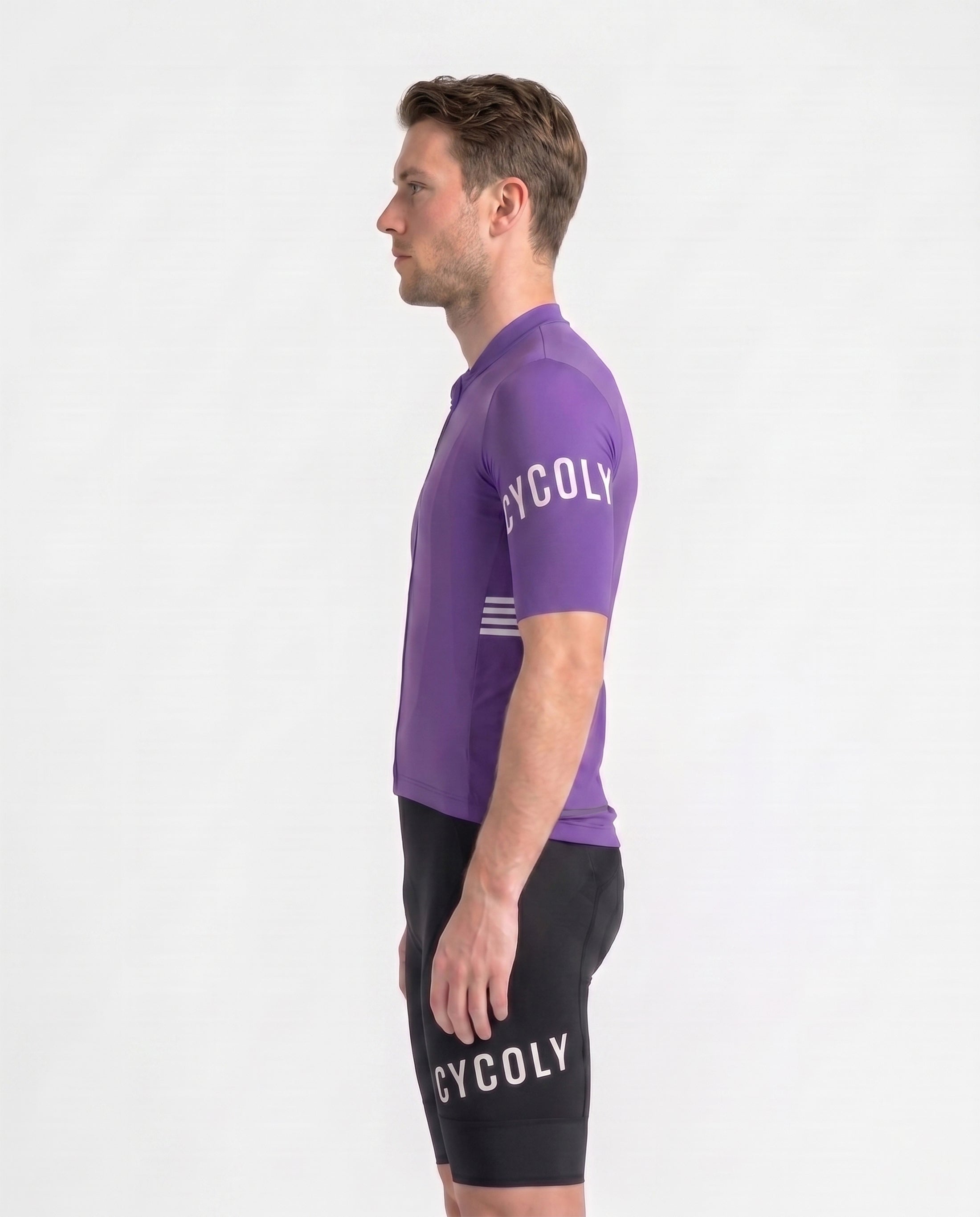 Heritage Pro Men's Short Sleeve Cycling Jersey - Violet