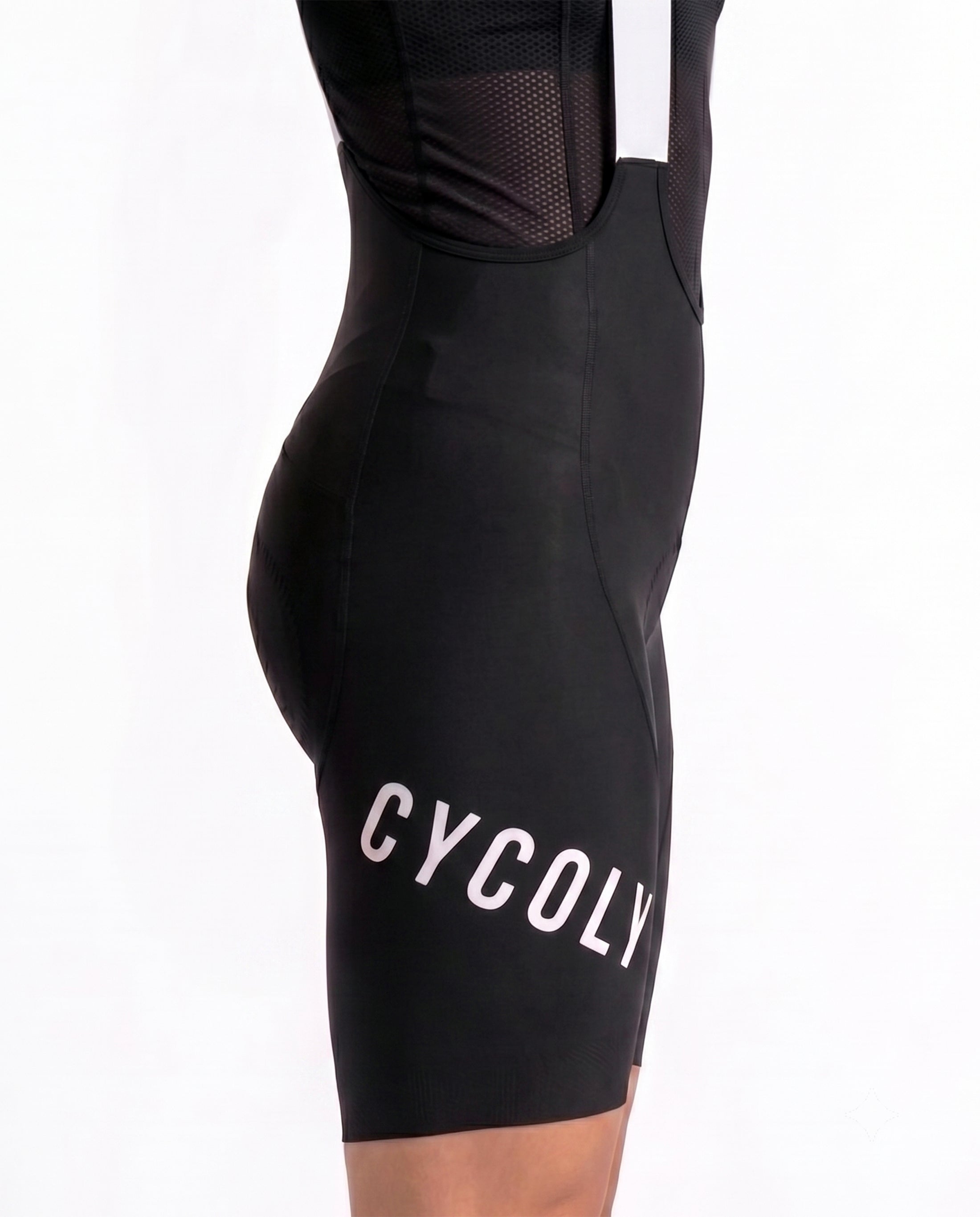 CYCOLY Women's Bib Shorts – Black & White