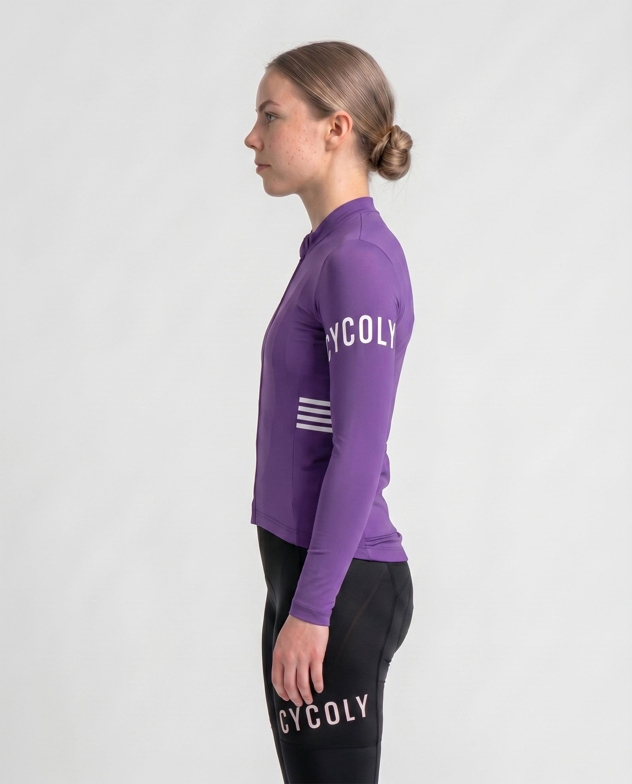 Heritage Pro Women's Long Sleeve Cycling Jersey - Violet