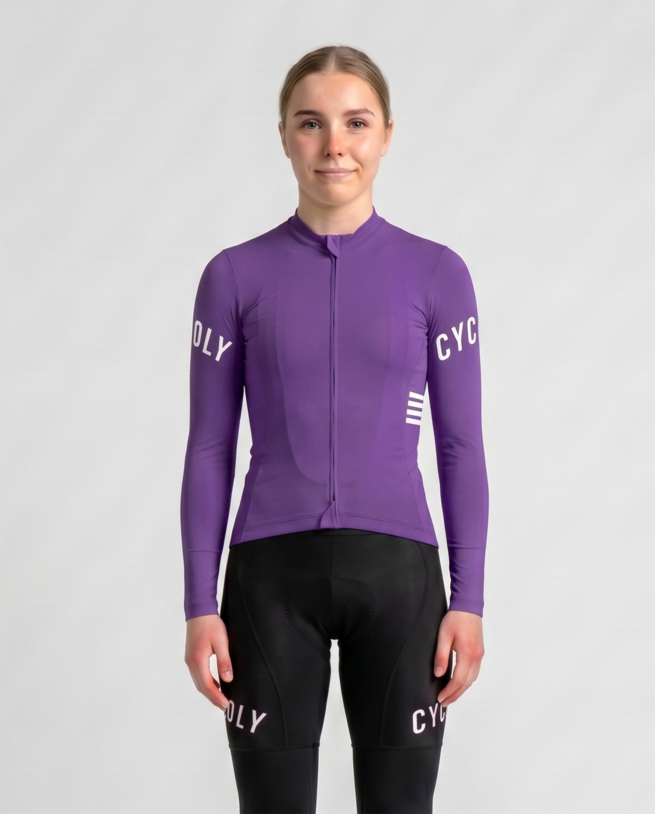Heritage Pro Women's Long Sleeve Cycling Jersey - Violet