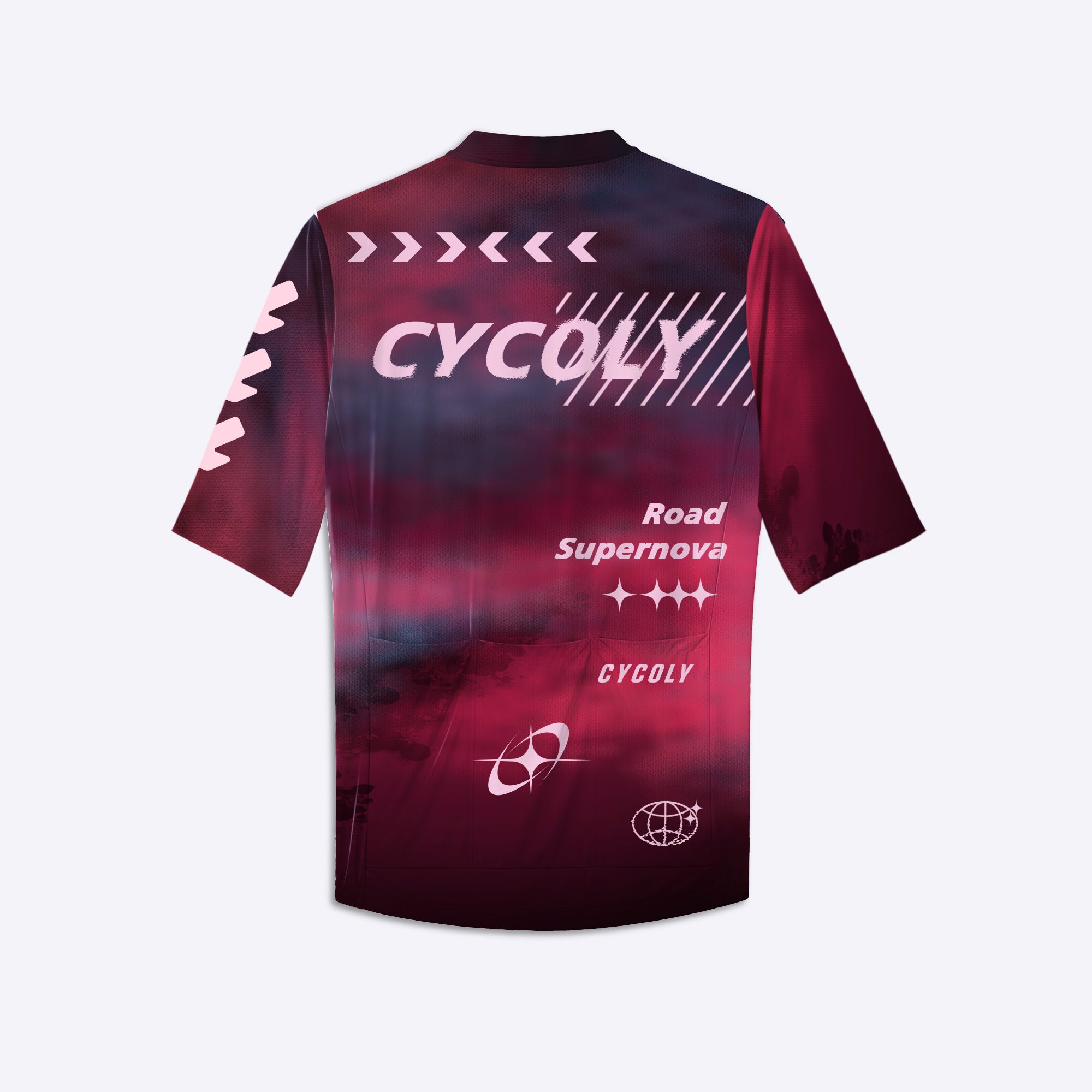 Supernova Red Men's Short Sleeve Cycling Jersey