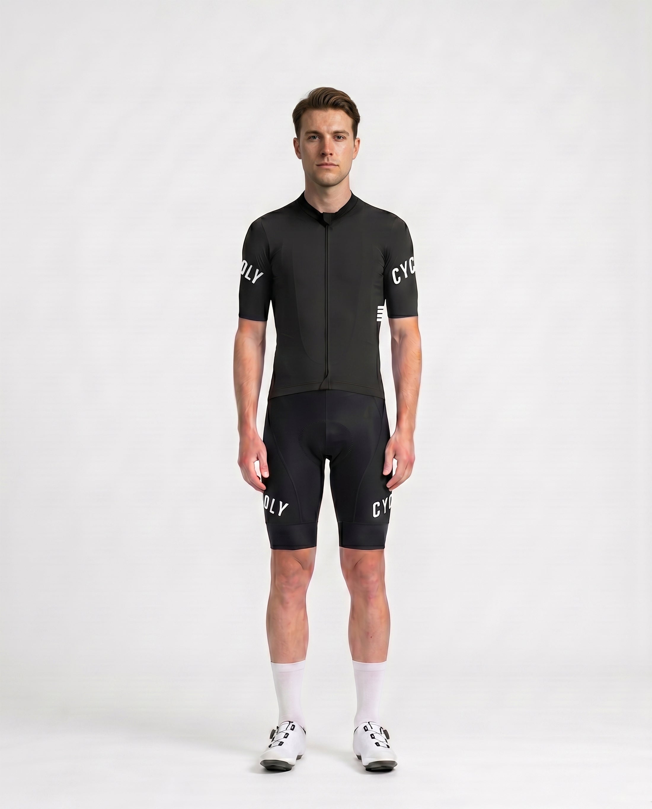 Heritage Pro Men's Short Sleeve Cycling Jersey - Black