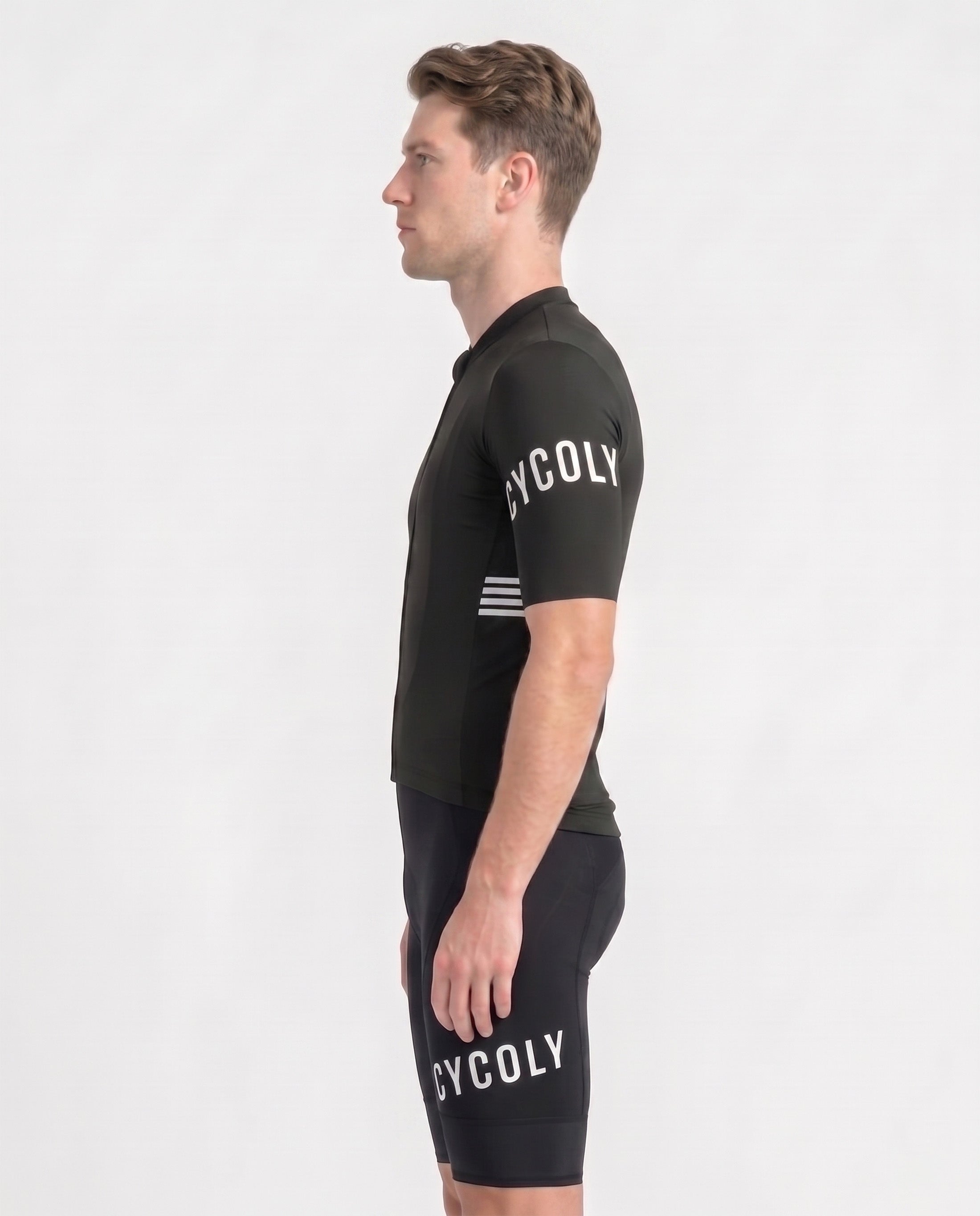 Heritage Pro Men's Short Sleeve Cycling Jersey - Black