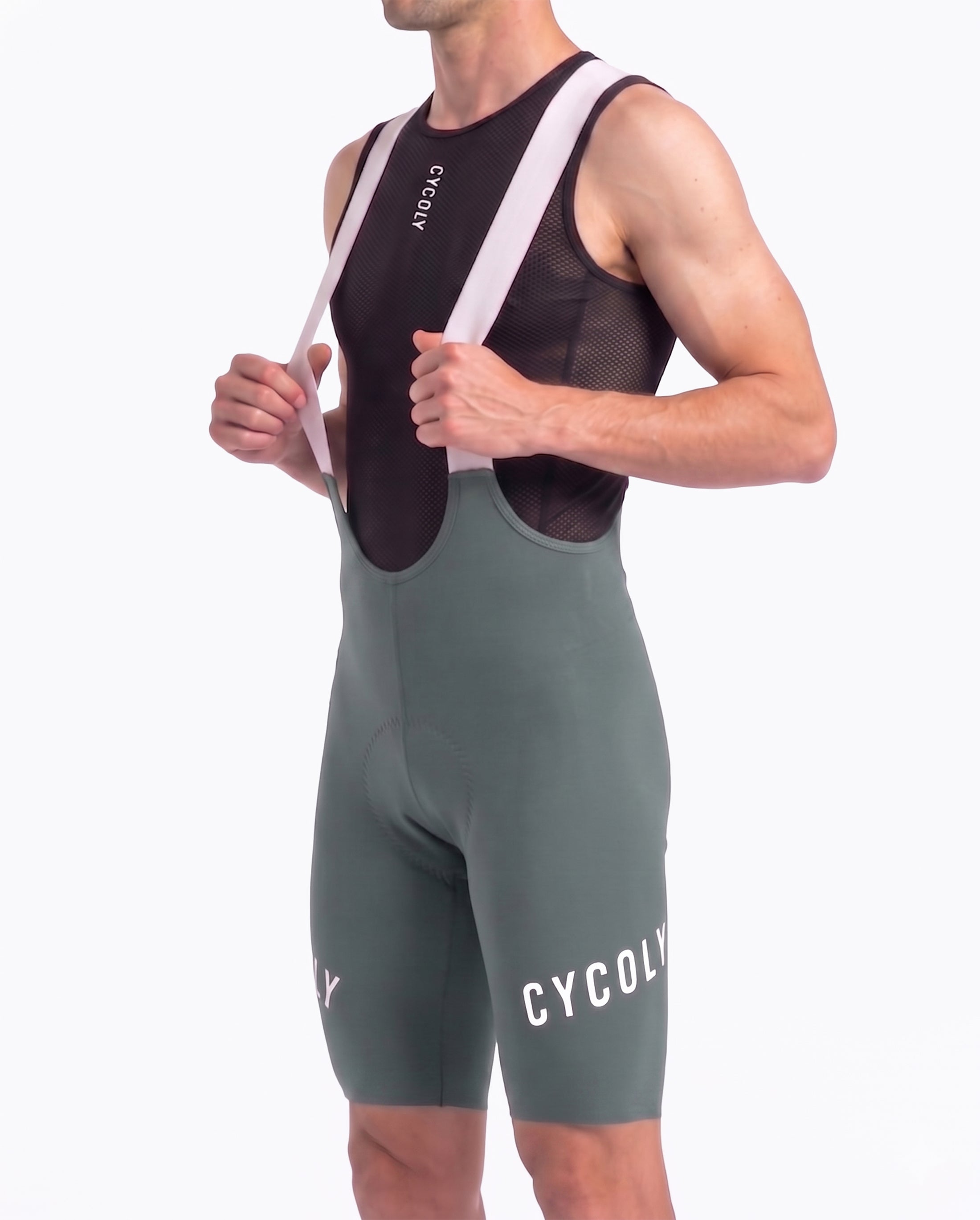 CYCOLY Men's Bib Shorts –Frosted Spruce