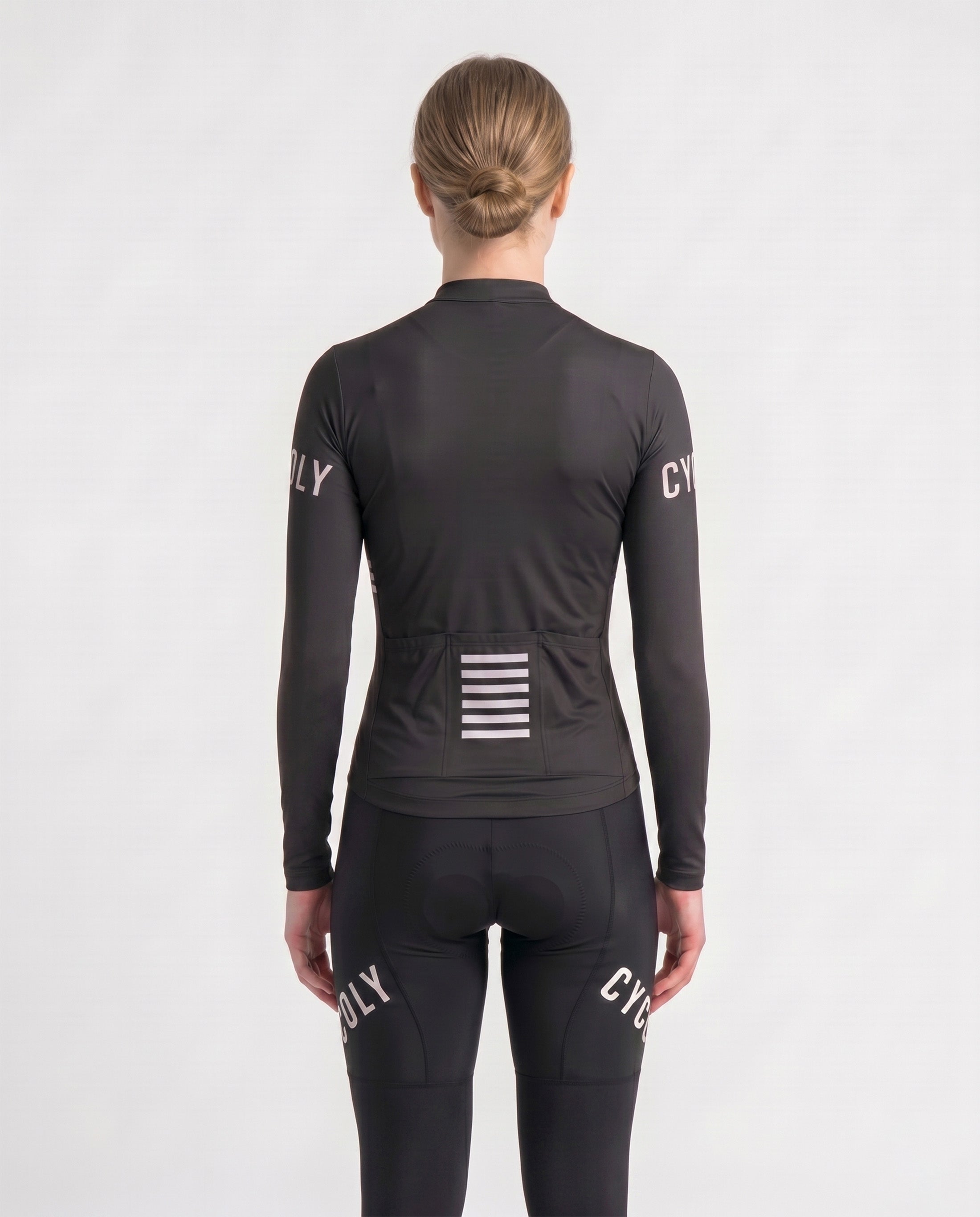 Heritage Pro Women's Long Sleeve Cycling Jersey - Black