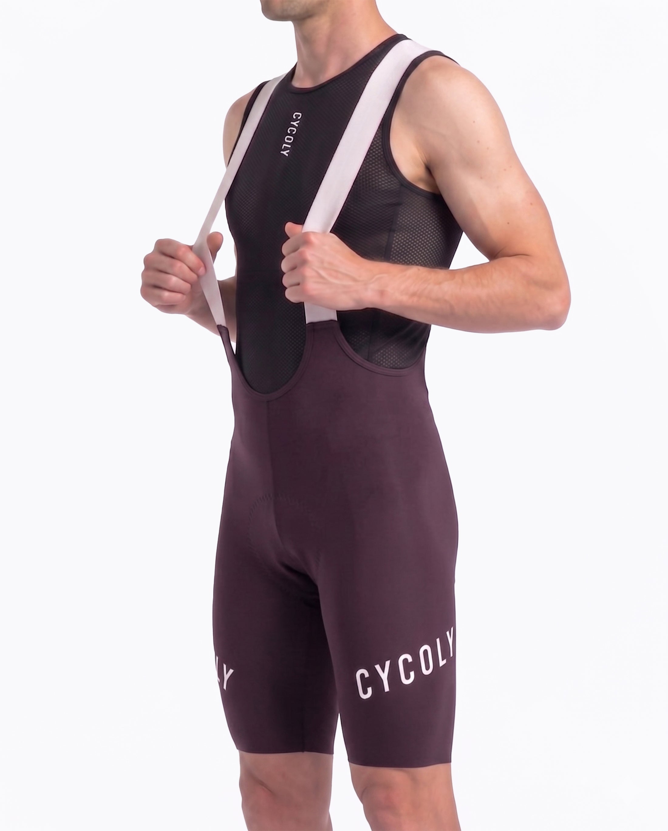 CYCOLY Men's Bib Shorts – Wine plum