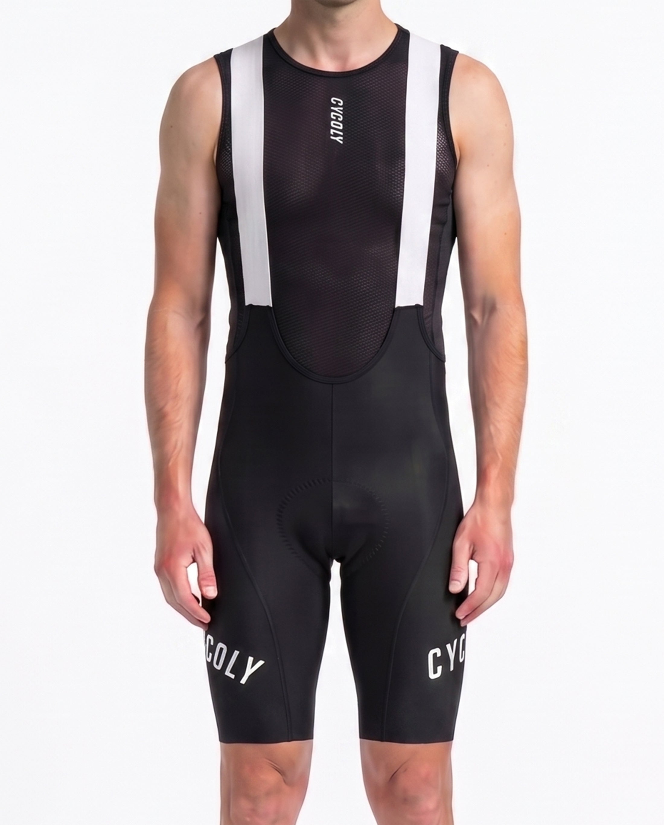 CYCOLY Men's Bib Shorts – Black & White