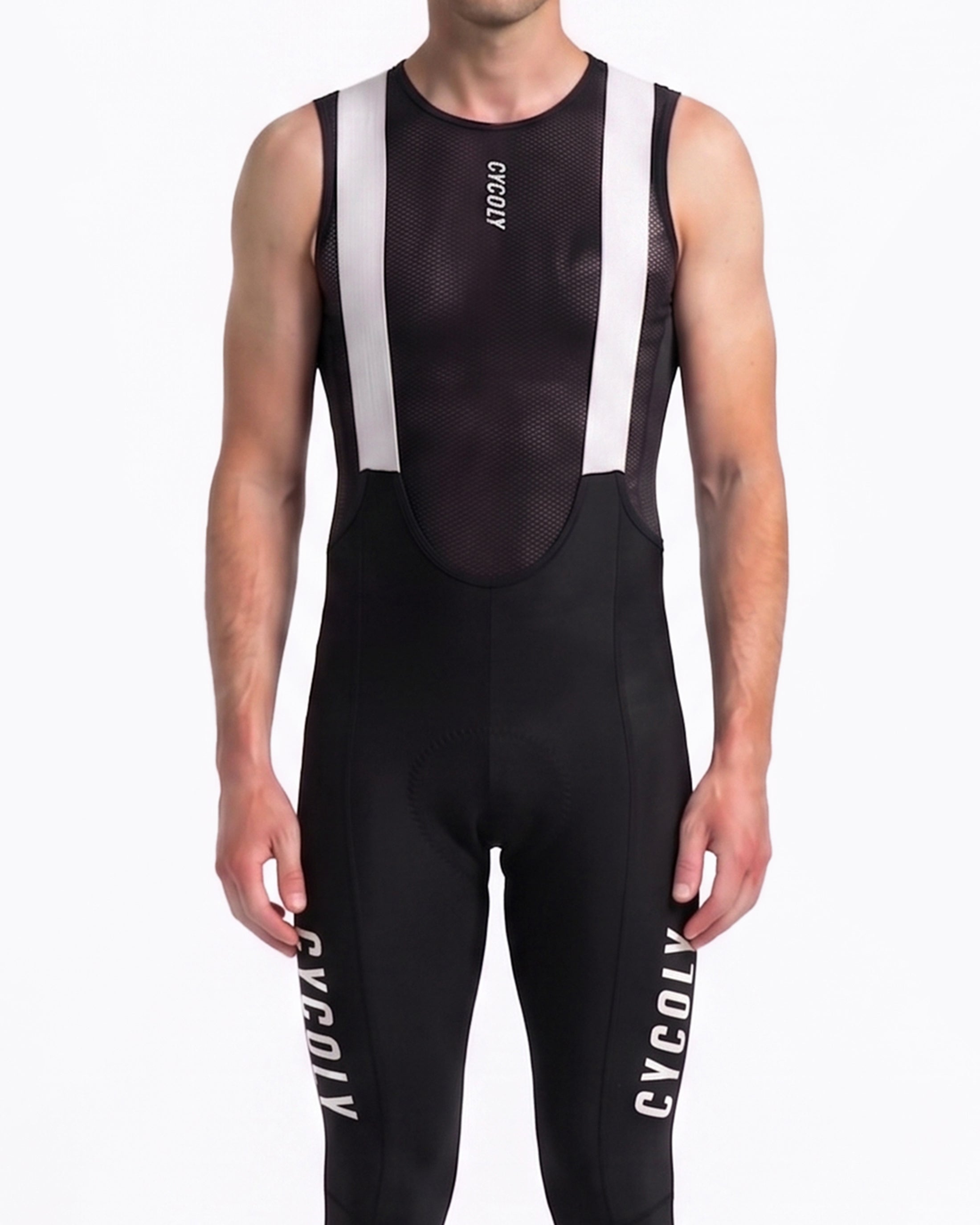 CYCOLY Men's Pro Team Lightweight Tights – Black & White