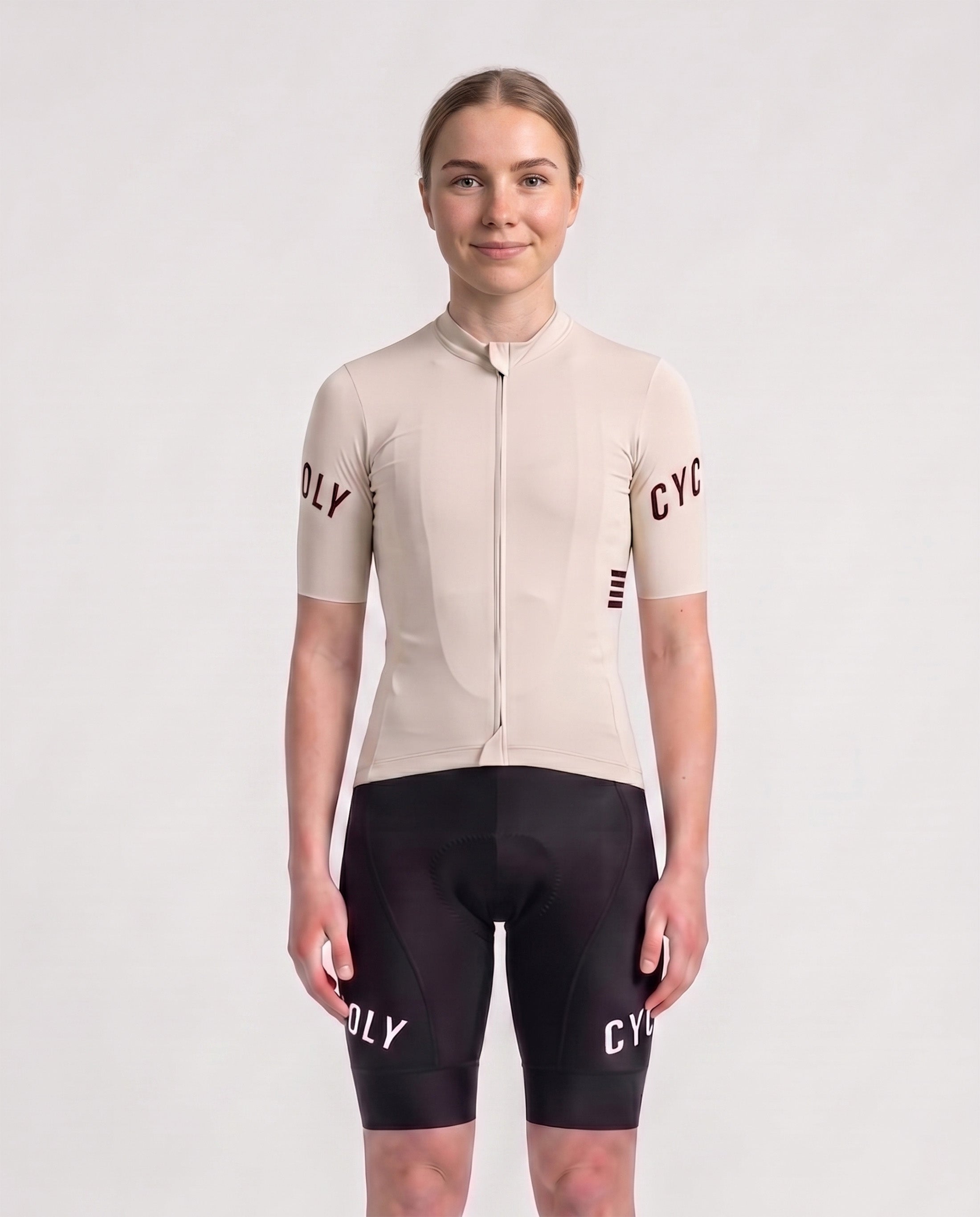 Heritage Pro Women's Short Sleeve Cycling Jersey - Ivory