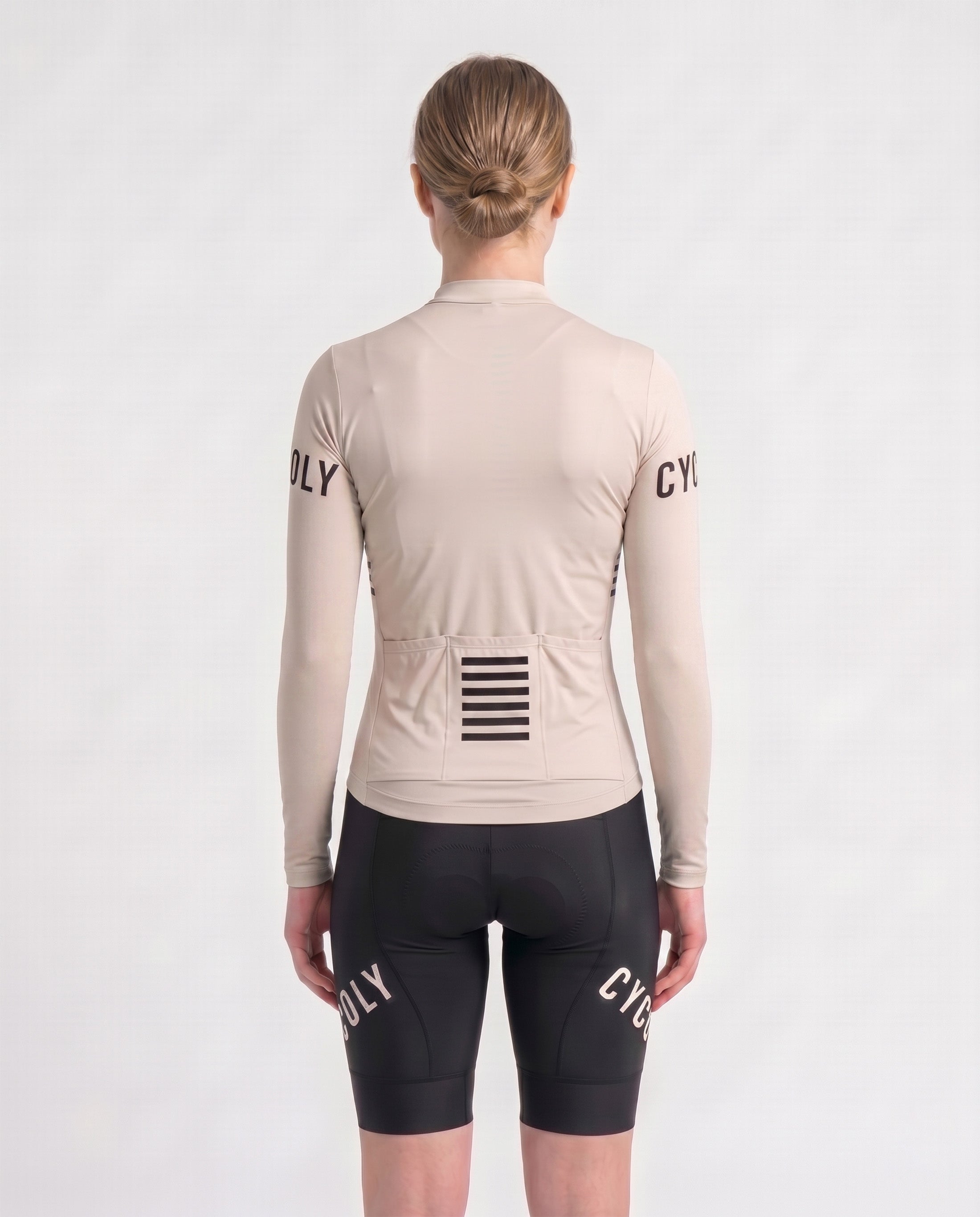 Heritage Pro Women's Long Sleeve Cycling Jersey - Ivory