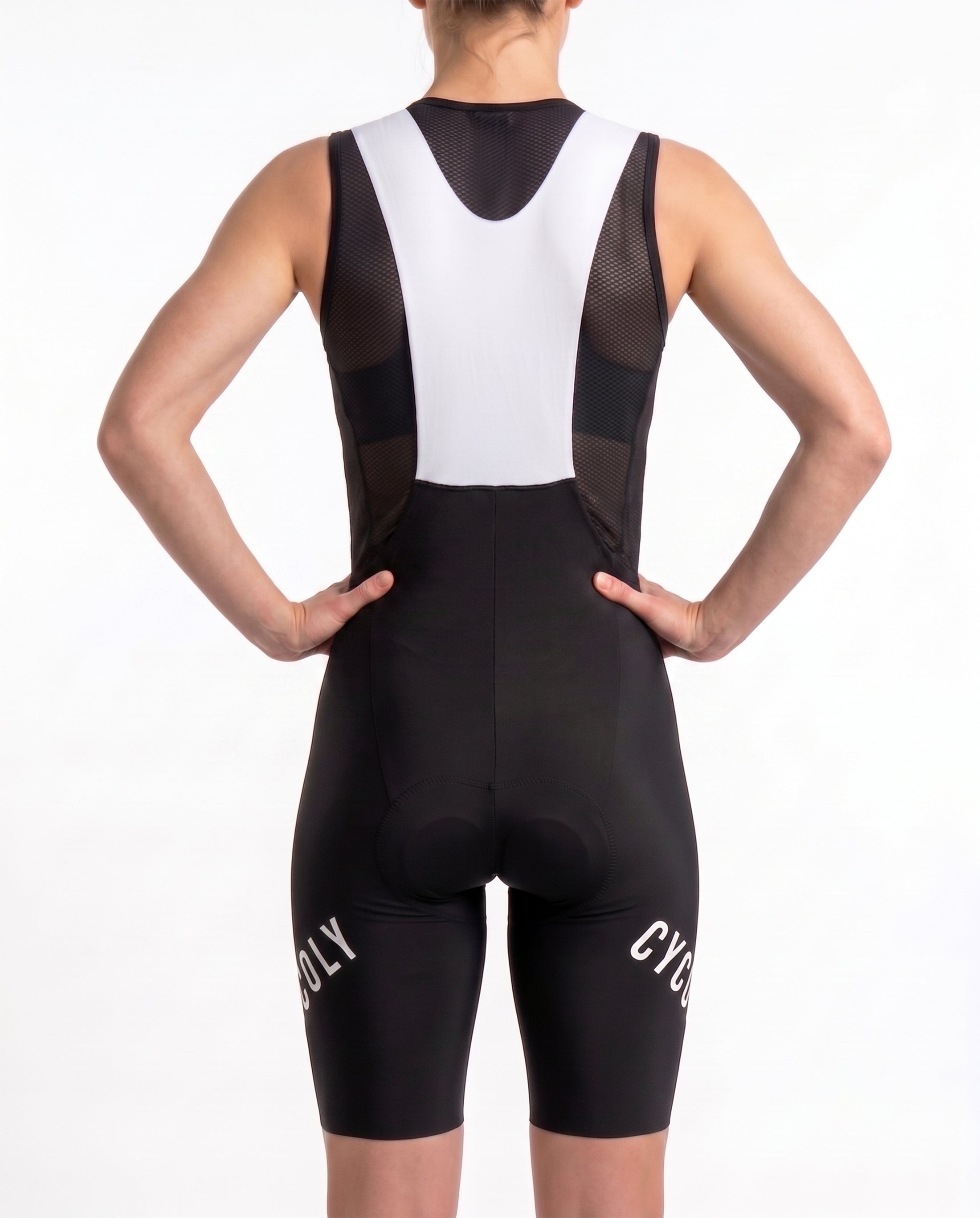 CYCOLY Women's Bib Shorts – Black & White