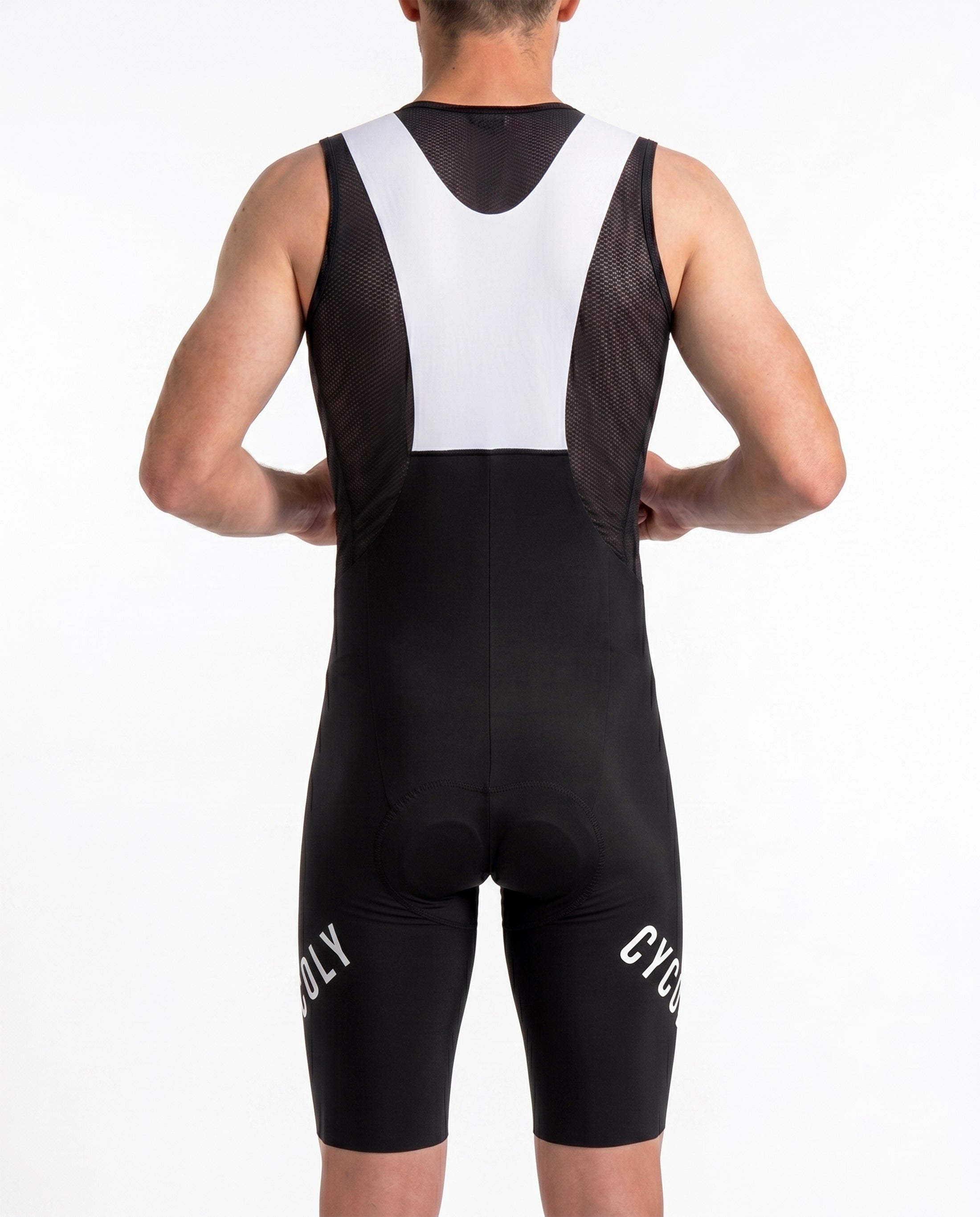 CYCOLY Men's Bib Shorts – Black & White