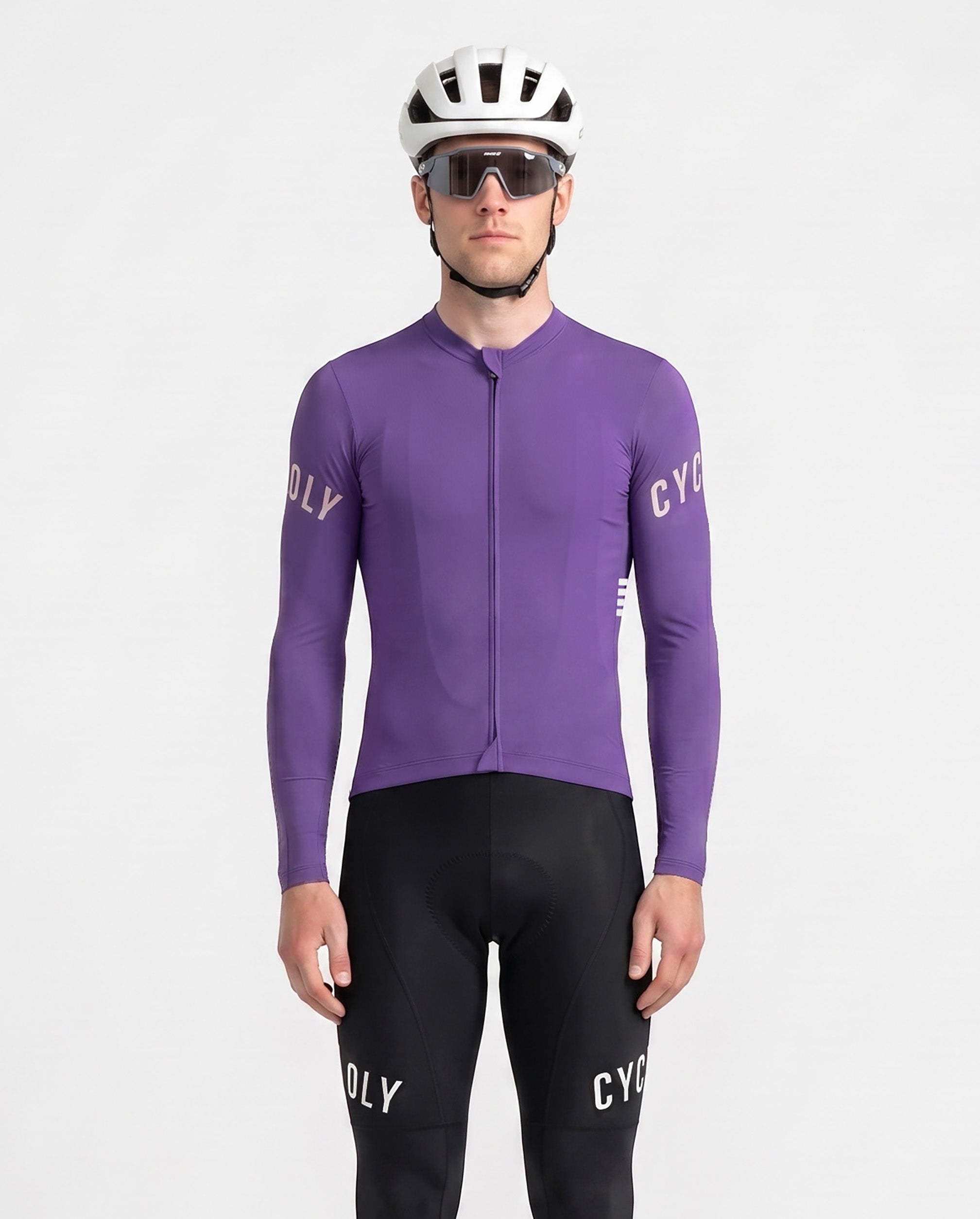 Heritage Pro Men's Long Sleeve Cycling Jersey - Violet