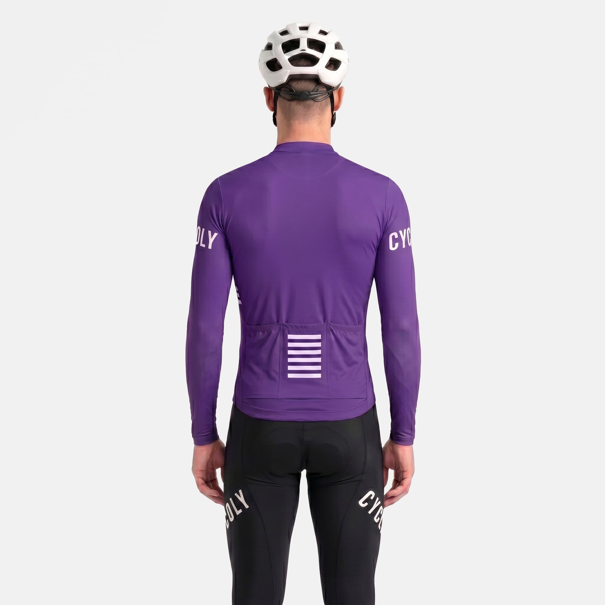 Heritage Pro Men's Long Sleeve Cycling Jersey - Violet