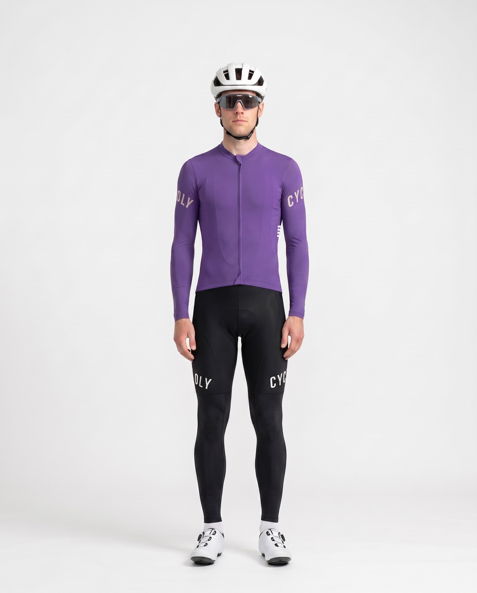 Heritage Pro Men's Long Sleeve Cycling Jersey - Violet
