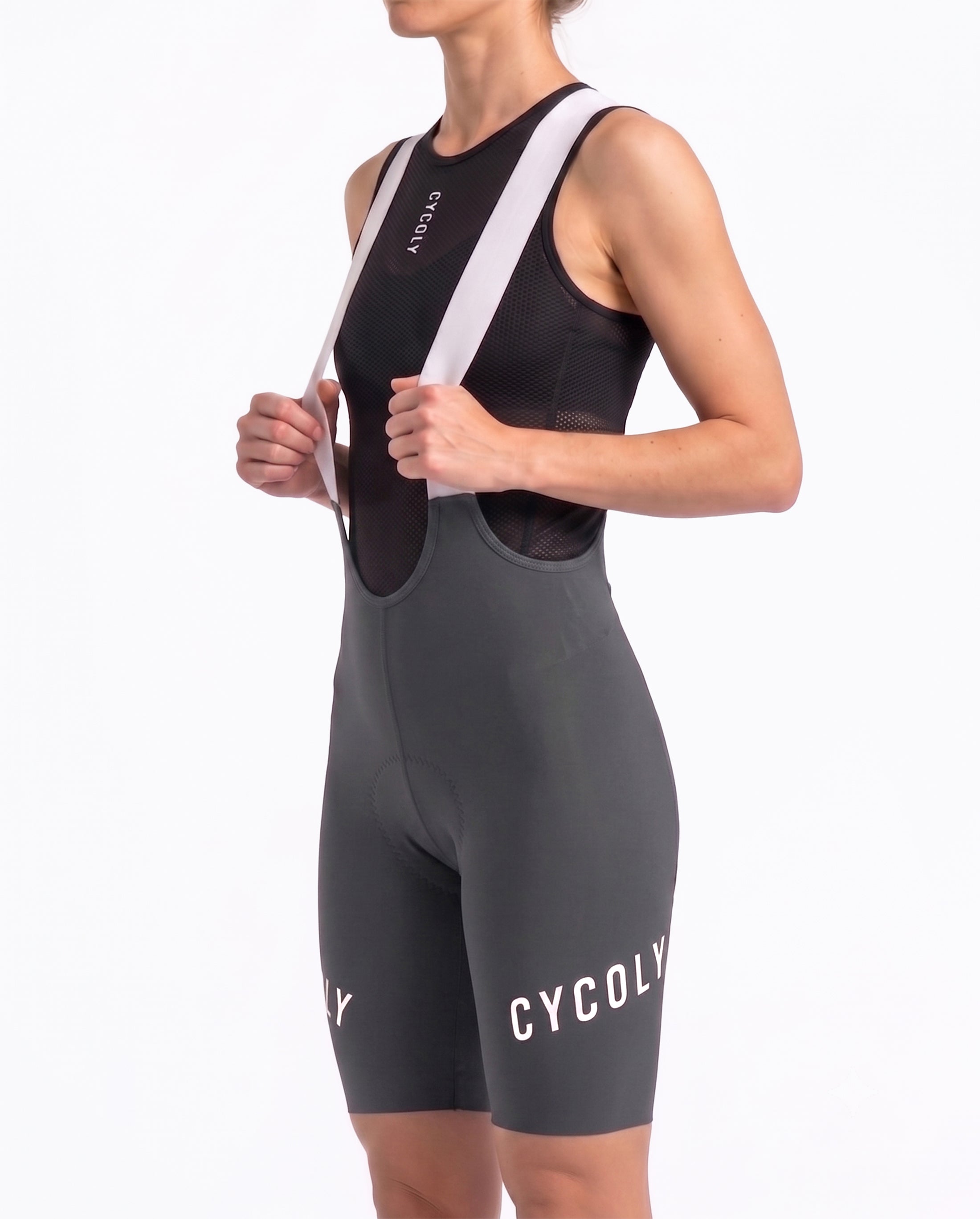 CYCOLY Women's Bib Shorts – Charcoal Grey