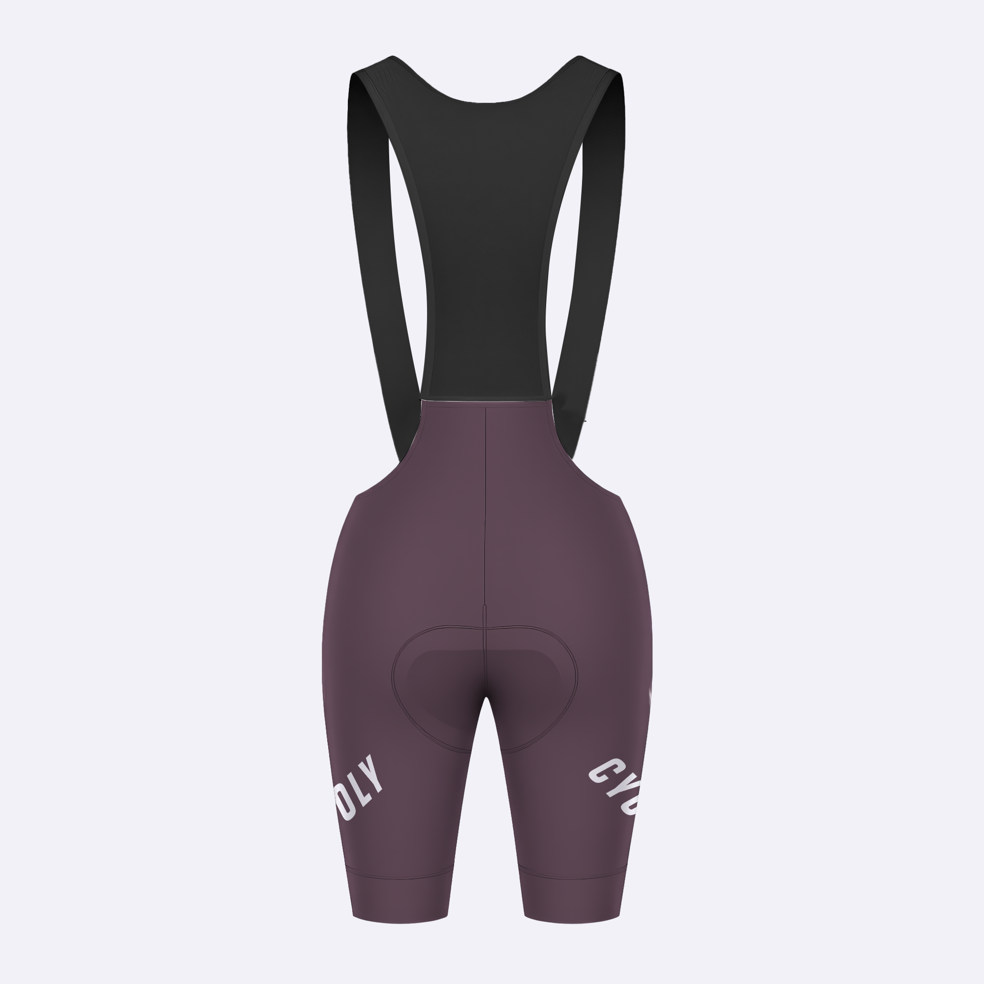 CYCOLY Women's Bib Shorts – Wine plum